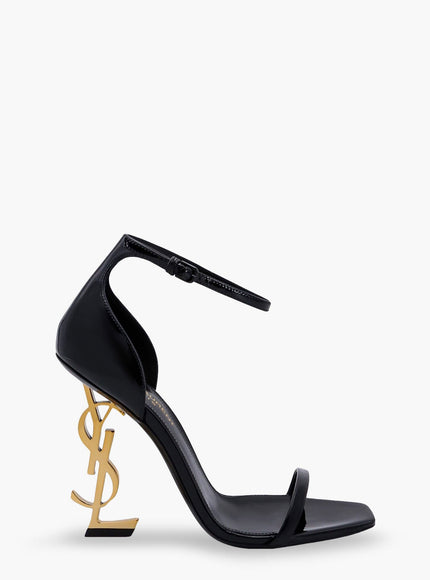 Saint Laurent Opyum 110 Patent Leather Sandals Nero