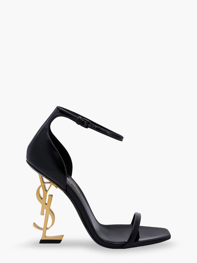 Saint Laurent Opyum 110 Patent Leather Sandals Nero