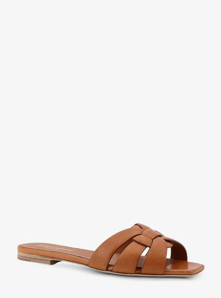 Saint Laurent Tribute 05 Leather Nu Pieds Flat Sandals