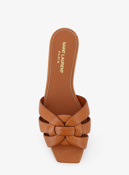 Saint Laurent Tribute 05 Leather Nu Pieds Flat Sandals
