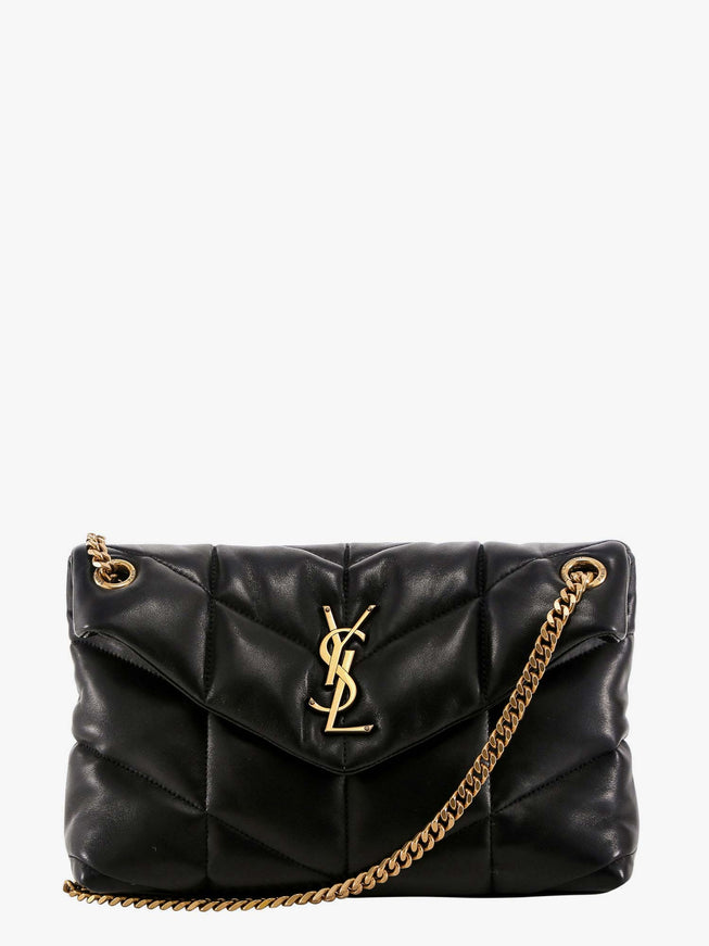 Saint Laurent Puffer Small Leather Shoulder Bag Uni Nero