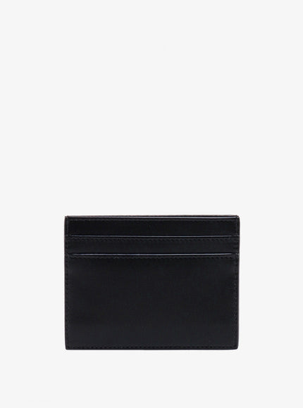 Saint Laurent Leather Card Holder With Frontal Monogram