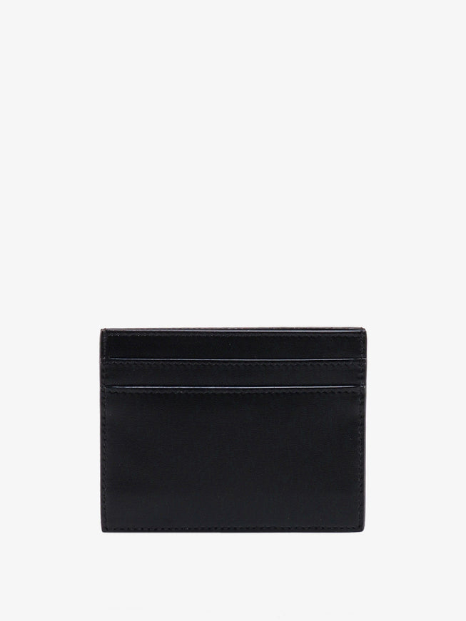 Saint Laurent Leather Card Holder With Frontal Monogram