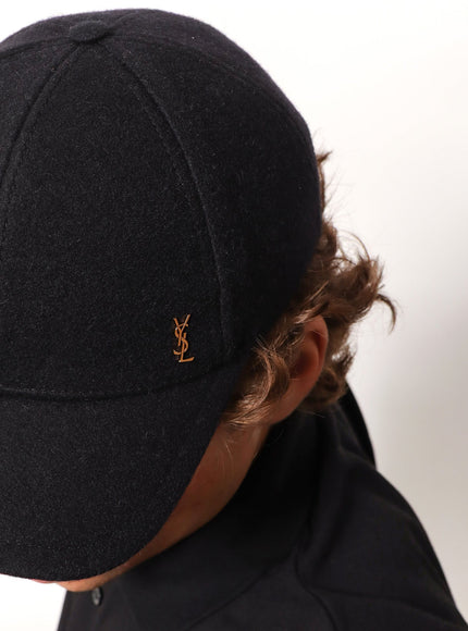 Saint Laurent Wool Baseball Hat