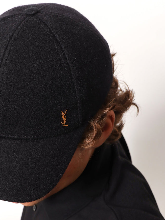 Saint Laurent Wool Baseball Hat