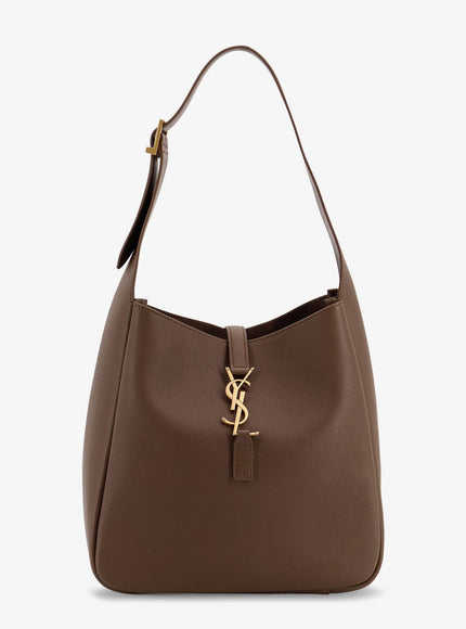 Saint Laurent Le 5 À 7 Small Leather Shoulder Bag Uni New Pecan Brown