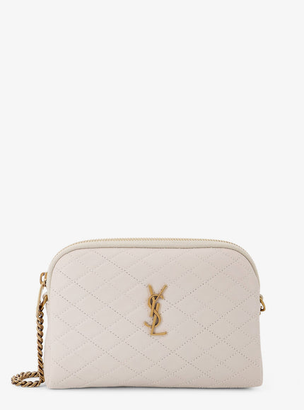 Saint Laurent Gaby Leather Shoulder Bag Uni Crema Soft