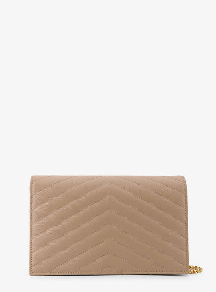 Saint Laurent Envelope Grain-De-Poudre Leather Clutch Bag