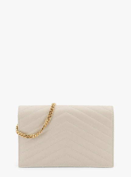 Saint Laurent Envelope Grain-De-Poudre Leather Clutch Bag