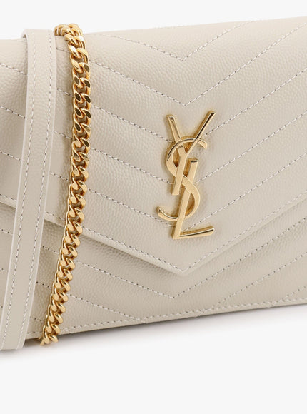 Saint Laurent Envelope Grain-De-Poudre Leather Clutch Bag