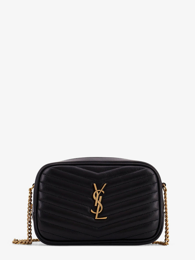 Saint Laurent Mini Lou Quilted Leather Crossbody Bag Uni Nero