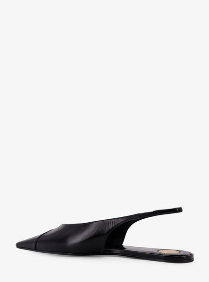 Saint Laurent Babylone 00 Bal Leather Slingback Ballerinas