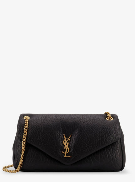 Saint Laurent Calypso Medium Leather Shoulder Bag Uni Nero