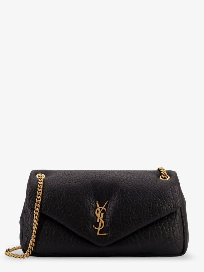Saint Laurent Calypso Medium Leather Shoulder Bag Uni Nero