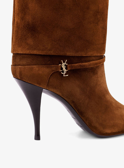 Saint Laurent Vicky 90 Suede Boots