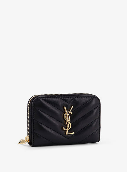 Saint Laurent Leather Coin Pocket