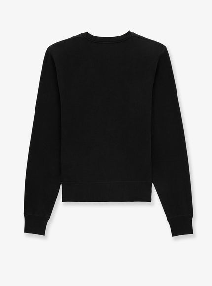 Saint Laurent Certified Cotton Sweatshirt With Cassandre Embroidery