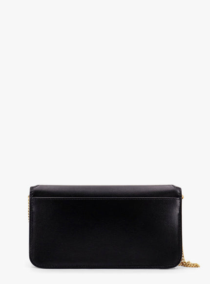 Saint Laurent Leather Shoulder Bag With Cassandre Monogram