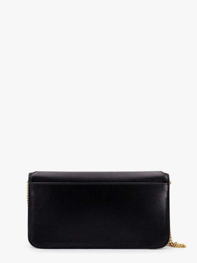 Saint Laurent Leather Shoulder Bag With Cassandre Monogram