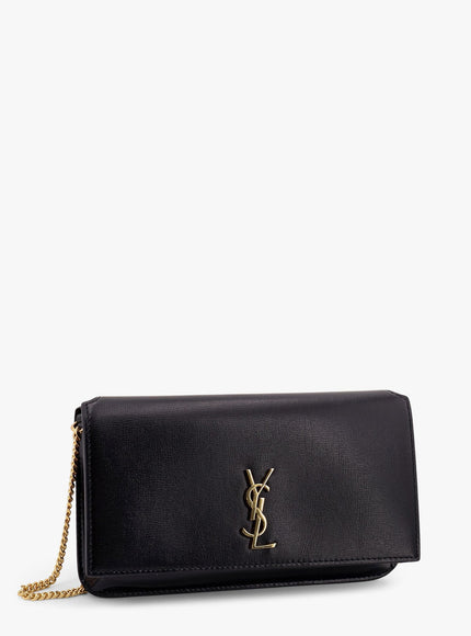 Saint Laurent Leather Shoulder Bag With Cassandre Monogram