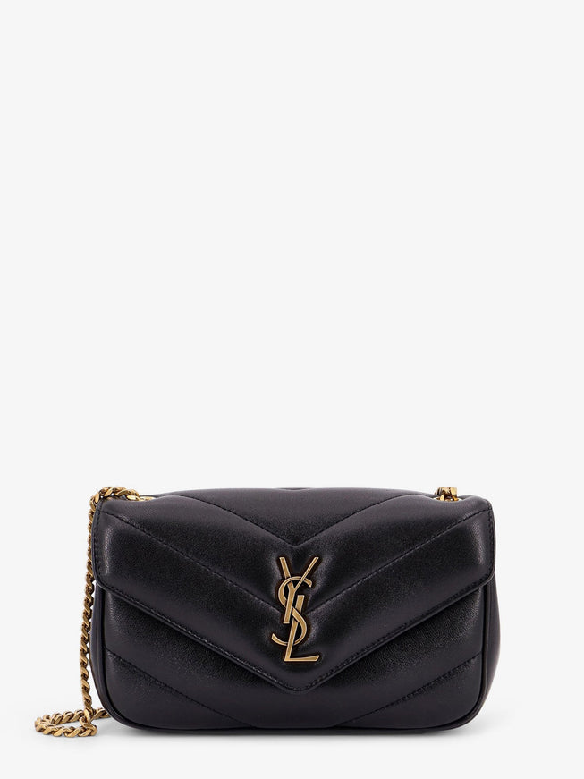 Saint Laurent Loulou Mini Leather Shoulder Bag Uni Nero