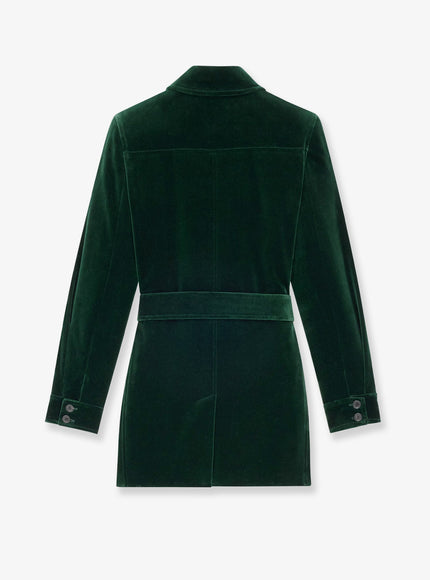 Saint Laurent Sahariana Velvet Blazer