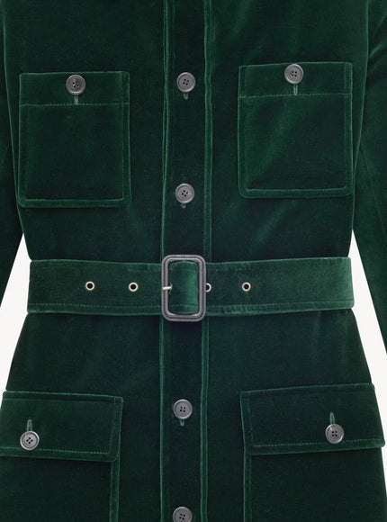 Saint Laurent Sahariana Velvet Blazer