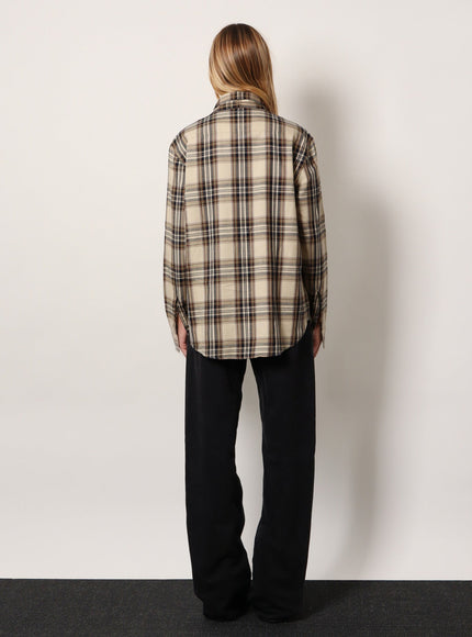 Saint Laurent Cotton Tartan Lavallière Shirt