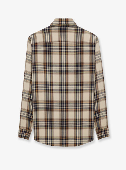 Saint Laurent Cotton Tartan Lavallière Shirt