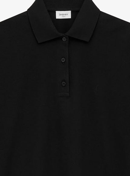 Saint Laurent Cotton Blend Polo Shirt