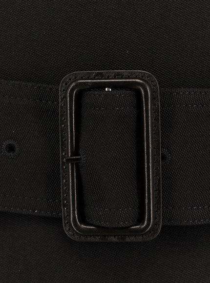 Saint Laurent Certified Wool Coat With Belt