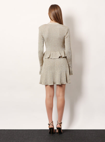 Self Portrait Lurex Short Dress