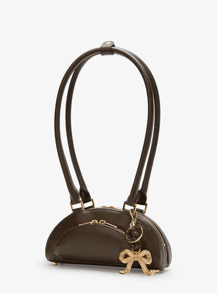 Self Portrait Leather Shoulder Bag With Charms