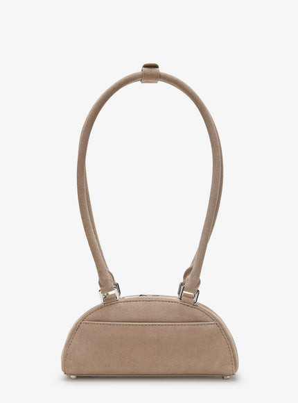 Self Portrait Suede Shoulder Bag With Charms