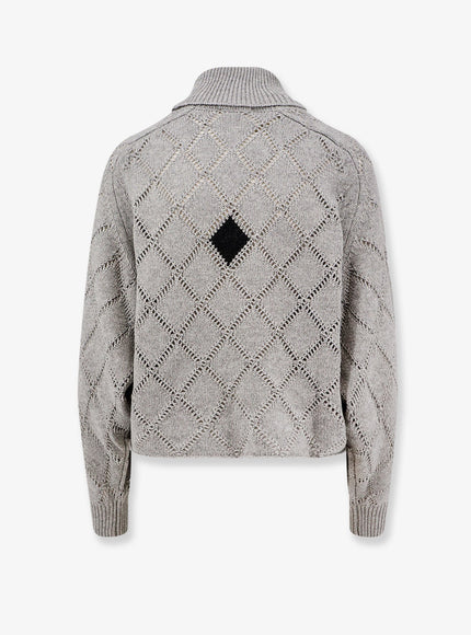 Semicouture Cashmere Blend Turtleneck Sweater