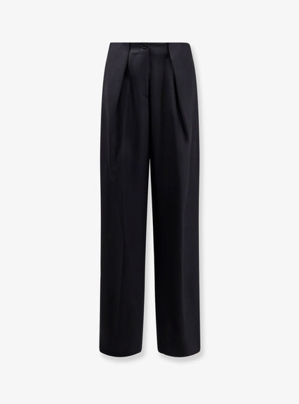 Semicouture Juana Virgin Wool Trousers Nero