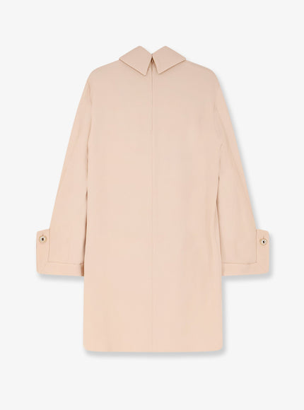 semicouture button detailed mini dress Tie-neck Mini Dress