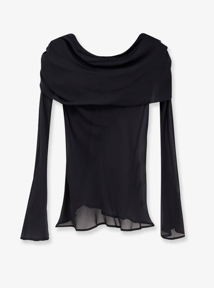 Semicouture Aquilina Georgette Shirt Antracite