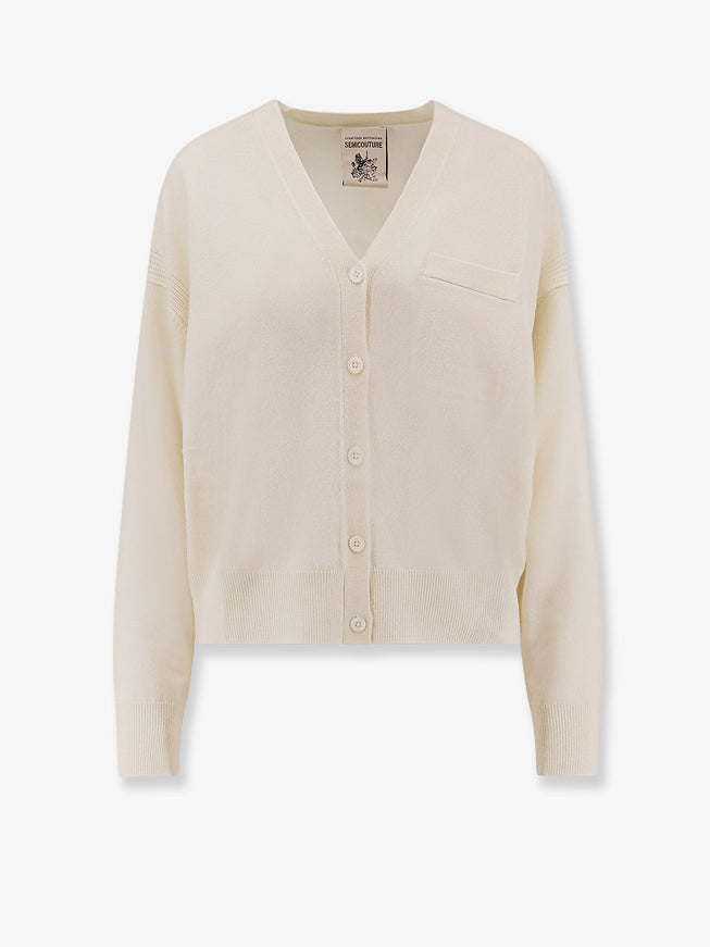 Semicouture Wool And Cashmere Cardigan Zucchero
