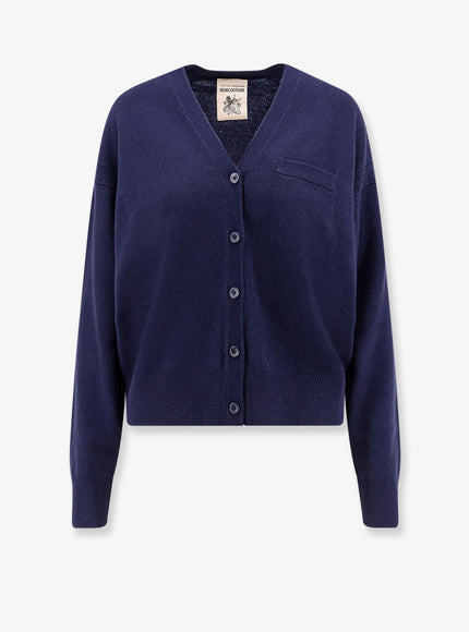 Semicouture Wool And Cashmere Cardigan Midnight