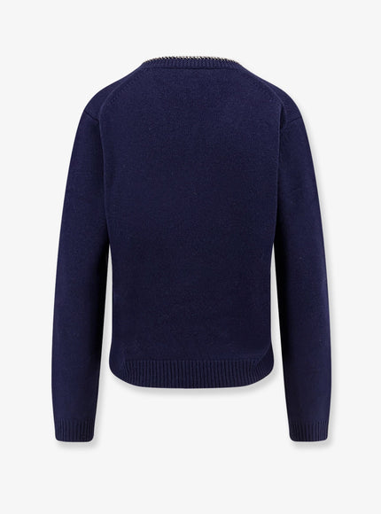 Semicouture Wool And Cashmere Sweater With Rhinestones