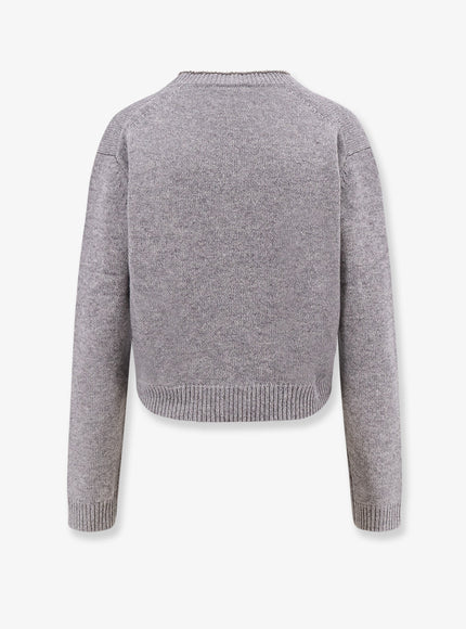 Semicouture Wool And Cashmere Cardigan With Rhinestones