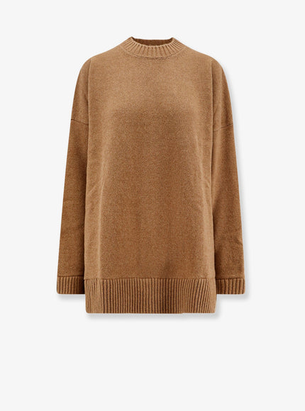 Semicouture Wool And Cotton Short Dress Sand Storm