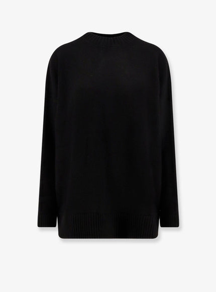 Semicouture Wool And Cotton Short Dress Nero Bianco