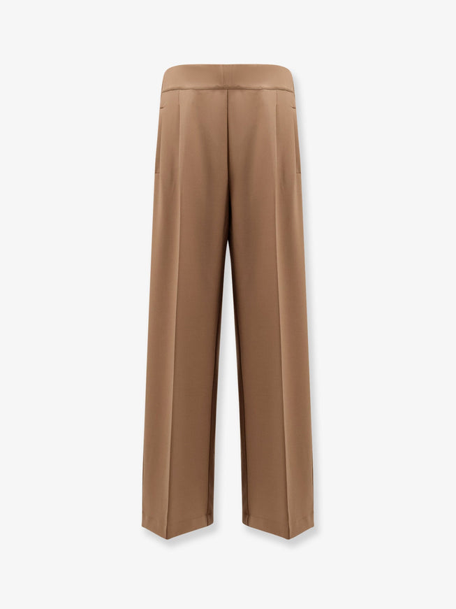 Semicouture Virgin Wool Blend Trousers Sand Storm