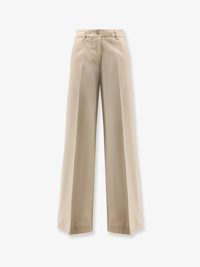 Semicouture Cotton Trousers Zucchero