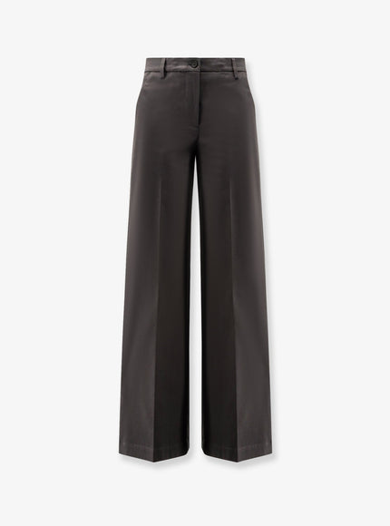 Semicouture Cotton Trousers Antracite