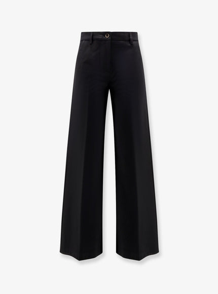 Semicouture Cotton Trousers Nero