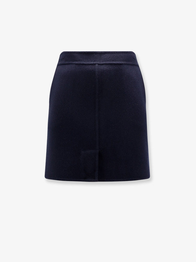 Semicouture Wool Mini Skirt Midnight