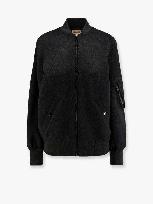Semicouture Wool Bomber Antracite